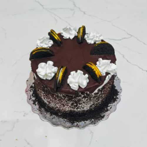 6 Inch Eggless Oreo Chocolate Cake